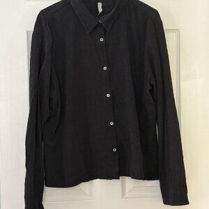 Hanna Anderson Black Blouse Sz 14